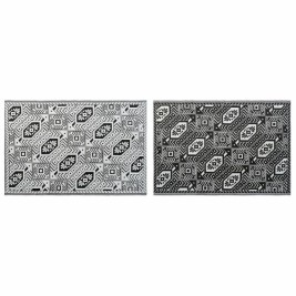Килим DKD Home Decor Бял Черен Етнически (2 броя) (150 x 210 cm)