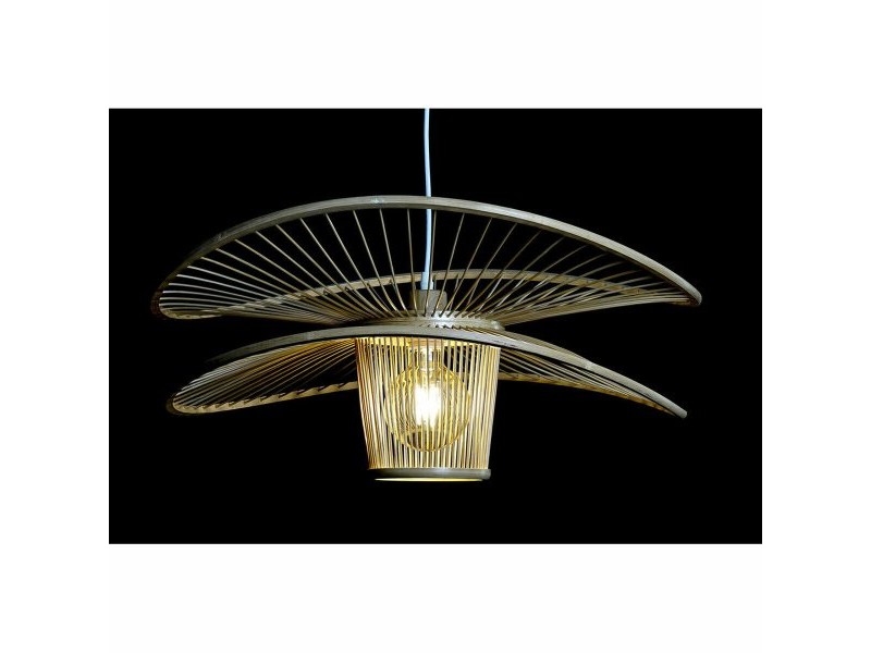 Полилей DKD Home Decor Кафяв Бамбук 50 W 60 x 60 x 28 cm