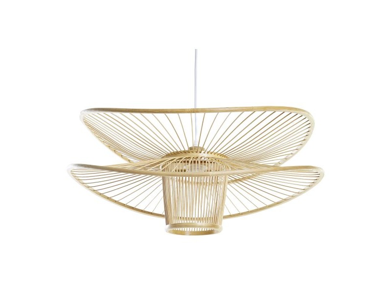 Полилей DKD Home Decor Кафяв Бамбук 50 W 60 x 60 x 28 cm