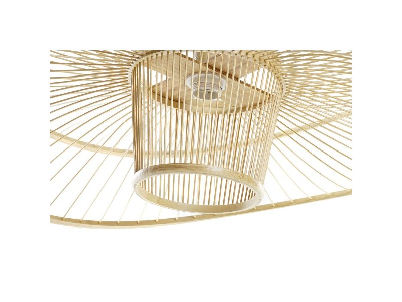 Полилей DKD Home Decor Естествен Бамбук 50 W 80 x 80 x 29 cm