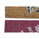 Изтривалка за Врата DKD Home Decor Сив Розов Кафяв Гума Бял 2 броя Кокосови влакна (60 x 40 x 1,5 cm)