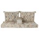 Двуместно канапе DKD Home Decor Жълт Кафяв Бежов 145 x 76 x 13 cm