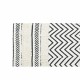 Килим DKD Home Decor Черен Зиг-Заг Бял (160 x 226 x 0,7 cm)
