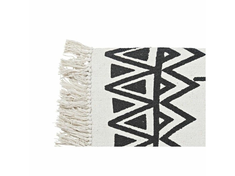 Килим DKD Home Decor Черен Бял Ikat (120 x 180 x 0,7 cm)