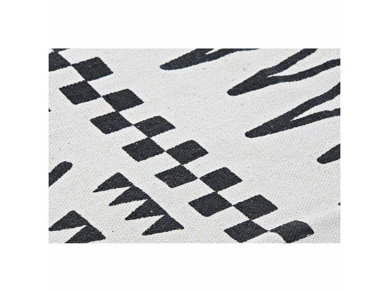Килим DKD Home Decor Черен Бял Ikat (120 x 180 x 0,7 cm)