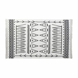 Килим DKD Home Decor Черен Бял Ikat (120 x 180 x 0,7 cm)