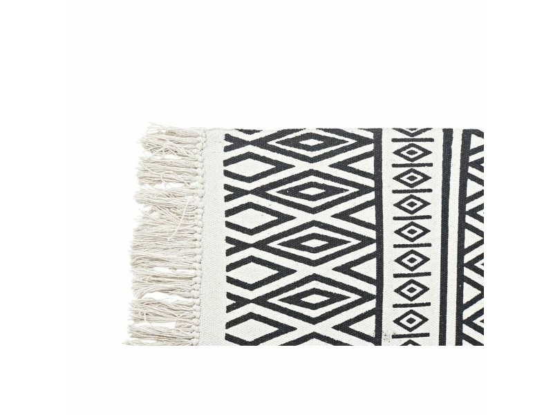 Килим DKD Home Decor Черен Бял (120 x 180 x 0,7 cm) Килим DKD Home Decor Черен Бял (120 x 180 x 0,7 cm)