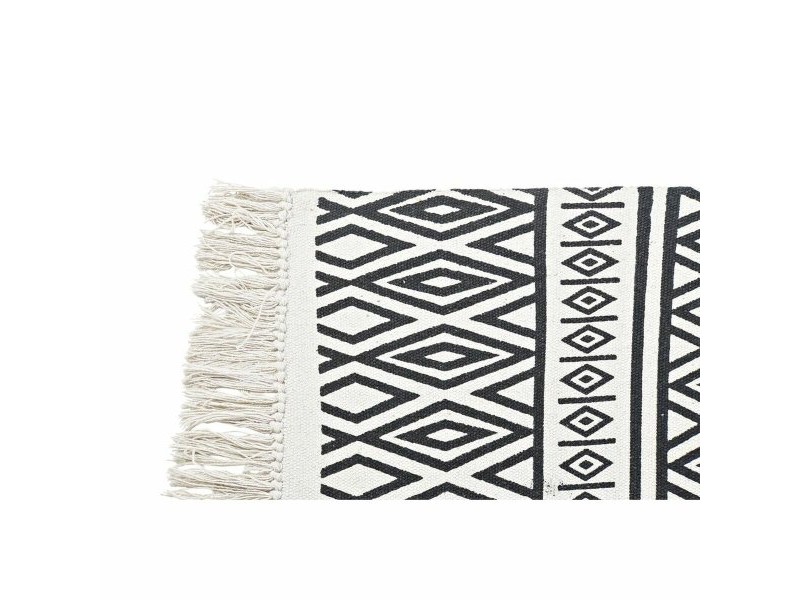 Килим DKD Home Decor Черен Бял (160 x 250 x 0,7 cm)