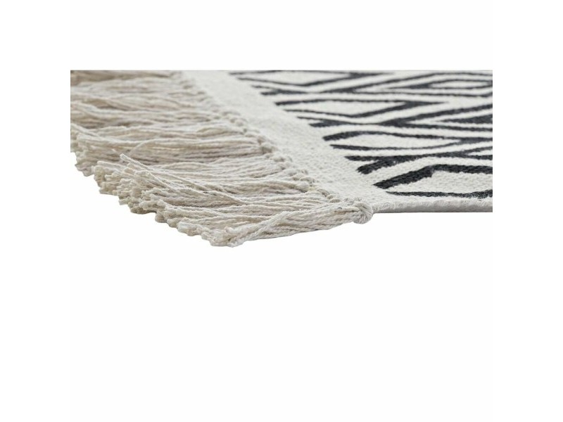 Килим DKD Home Decor Черен Бял (160 x 250 x 0,7 cm)