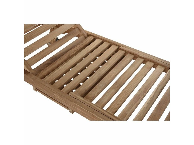 Lamamistool DKD Home Decor Кафяв С колела Тик (200 x 65 x 36 cm)