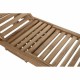 Lamamistool DKD Home Decor Кафяв С колела Тик (200 x 65 x 36 cm)