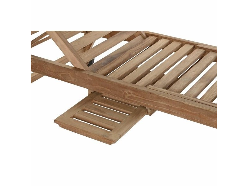 Lamamistool DKD Home Decor Кафяв С колела Тик (200 x 65 x 36 cm)