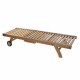 Lamamistool DKD Home Decor Кафяв С колела Тик (200 x 65 x 36 cm)