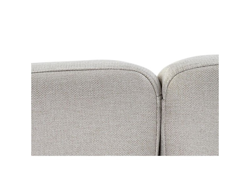 Разтегателен диван DKD Home Decor 203 x 87 x 81 cm Черен Бежов Метал Кафяв