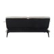 Разтегателен диван DKD Home Decor 203 x 87 x 81 cm Черен Бежов Метал Кафяв