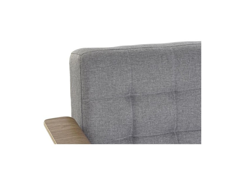 Разтегателен диван DKD Home Decor Кафяв Сив Метал Град 203 x 87 x 81 cm