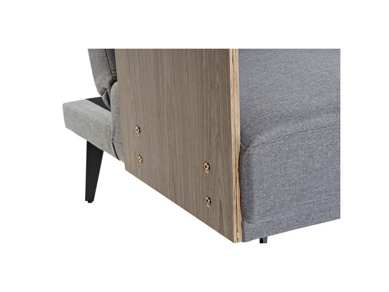 Разтегателен диван DKD Home Decor Кафяв Сив Метал Град 203 x 87 x 81 cm