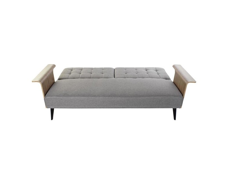 Разтегателен диван DKD Home Decor Кафяв Сив Метал Град 203 x 87 x 81 cm