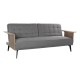 Разтегателен диван DKD Home Decor Кафяв Сив Метал Град 203 x 87 x 81 cm Разтегателен диван DKD Home Decor Кафяв Сив Метал Град 203 x 87 x 81 cm