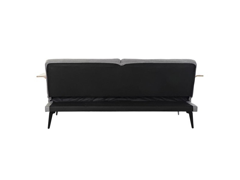 Разтегателен диван DKD Home Decor Кафяв Сив Метал Град 203 x 87 x 81 cm