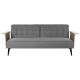 Разтегателен диван DKD Home Decor Кафяв Сив Метал Град 203 x 87 x 81 cm Разтегателен диван DKD Home Decor Кафяв Сив Метал Град 203 x 87 x 81 cm