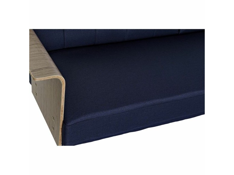Разтегателен диван DKD Home Decor Син Кафяв Черен Метал Модерен Град 203 x 87 x 81 cm