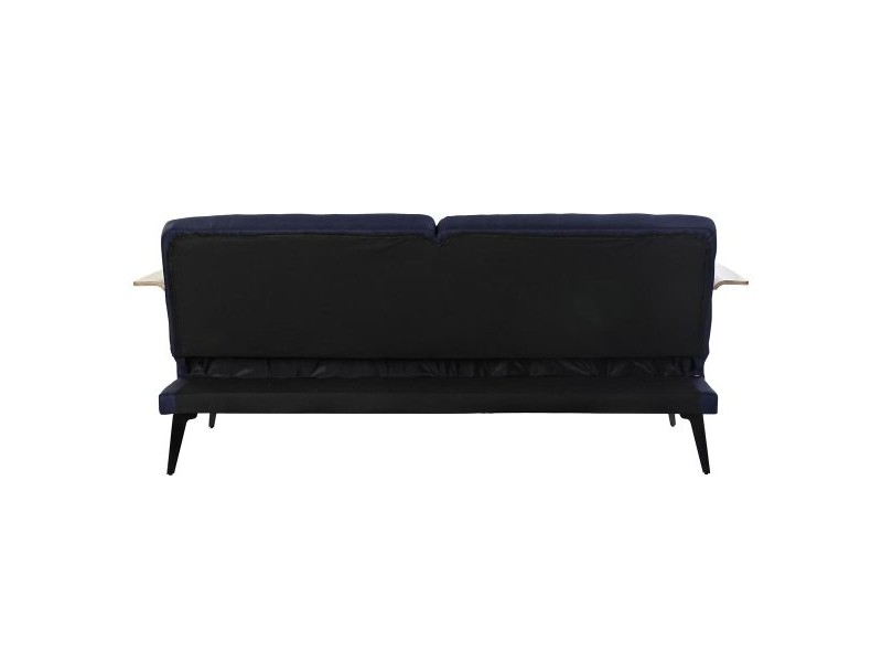 Разтегателен диван DKD Home Decor Син Кафяв Черен Метал Модерен Град 203 x 87 x 81 cm