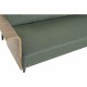 Разтегателен диван DKD Home Decor 203 x 87 x 81 cm Черен Метал Кафяв Зелен
