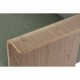 Разтегателен диван DKD Home Decor 203 x 87 x 81 cm Черен Метал Кафяв Зелен