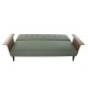 Разтегателен диван DKD Home Decor 203 x 87 x 81 cm Черен Метал Кафяв Зелен