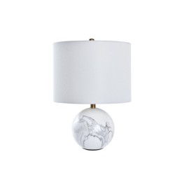 Настолна лампа DKD Home Decor Бял Златен Метал 50 W 220 V 36 x 36 x 52 cm