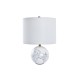 Настолна лампа DKD Home Decor Бял Златен Метал 50 W 220 V 36 x 36 x 52 cm