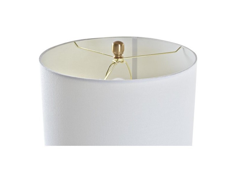 Настолна лампа DKD Home Decor Златен Метал Бял 41 x 41 x 80 cm 220 V 50 W