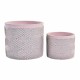 Комплект саксии DKD Home Decor Цимент 2 Части 2 броя (17 x 17 x 15 cm)