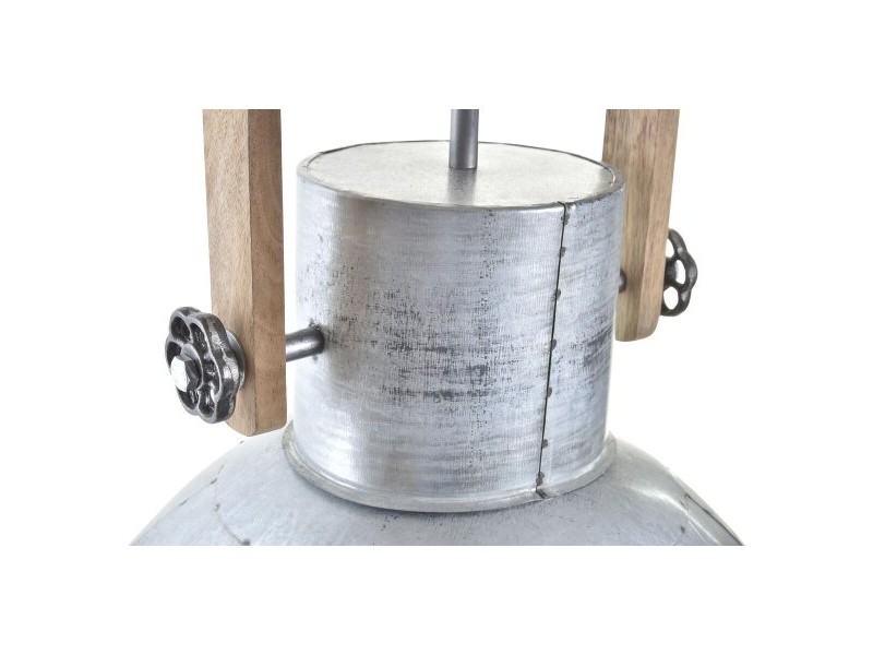 Полилей DKD Home Decor Кафяв Сребрист Метал Дърво манго 50 W 40 x 40 x 50 cm