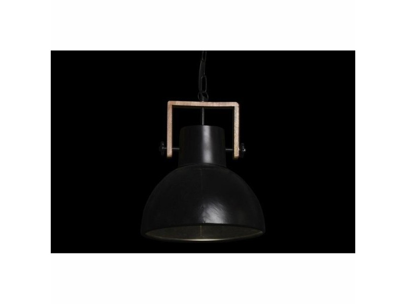 Полилей DKD Home Decor Кафяв Черен Метал Дърво манго 50 W 40 x 40 x 49 cm