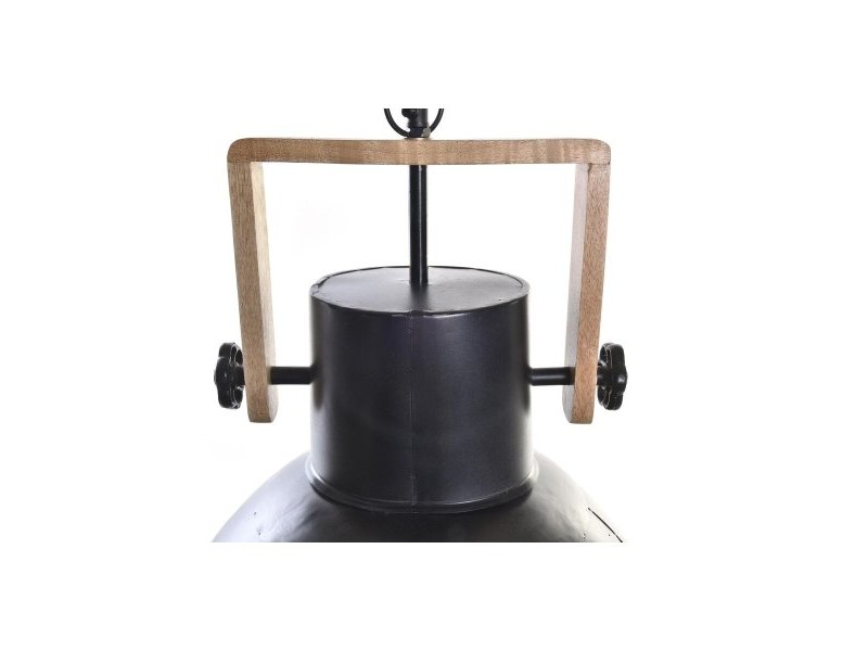 Полилей DKD Home Decor Кафяв Черен Метал Дърво манго 50 W 40 x 40 x 49 cm