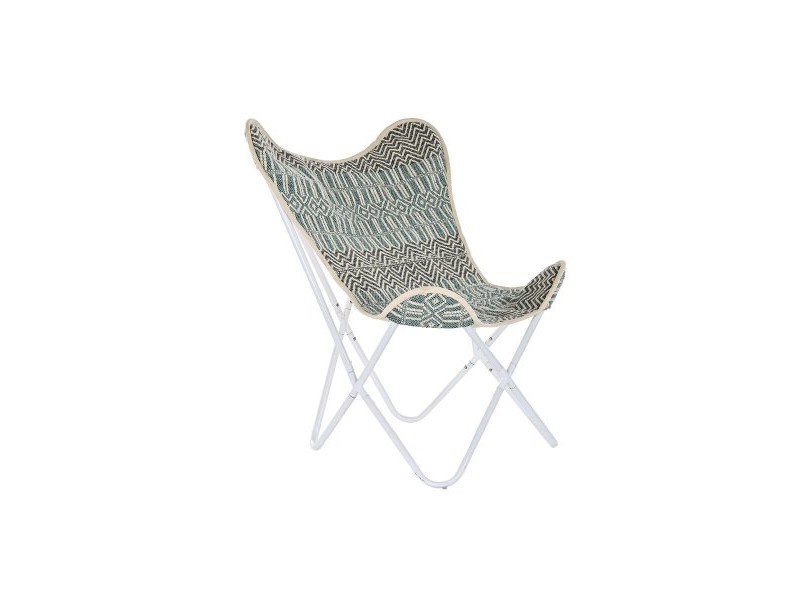 Градинско кресло DKD Home Decor Син Бял Зелен Желязо 74 x 65 x 90 cm