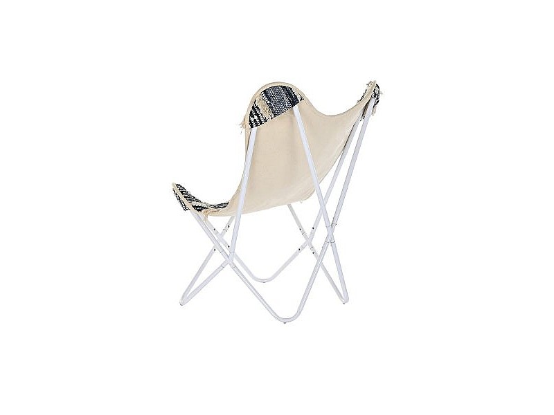 Градинско кресло DKD Home Decor Бял Черен Желязо 74 x 65 x 90 cm