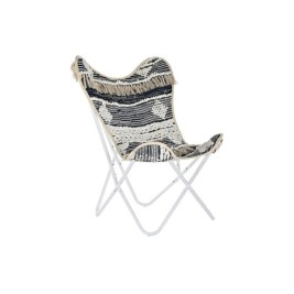Градинско кресло DKD Home Decor Бял Черен Желязо 74 x 65 x 90 cm