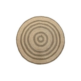 Килим DKD Home Decor Бежов Кафяв (150 x 1 x 150 cm)