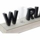 Ярка декорация DKD Home Decor World Черен Метал Дървен MDF 30 x 40 cm 34 x 8 x 16 cm