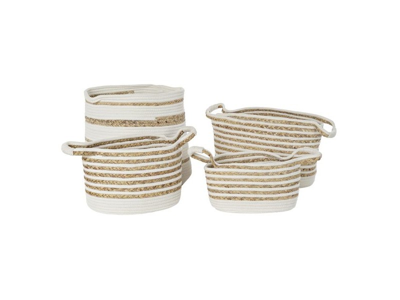 Игра на Кошници DKD Home Decor Морска трева Boho 36 x 36 x 34 cm