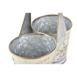 Саксия DKD Home Decor Розов Метал Shabby Chic 24 x 12 x 23 cm