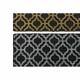 Изтривалка за Врата DKD Home Decor Сребрист Черен Златен Гума Арабин 2 броя (75 x 45 x 0,5 cm)