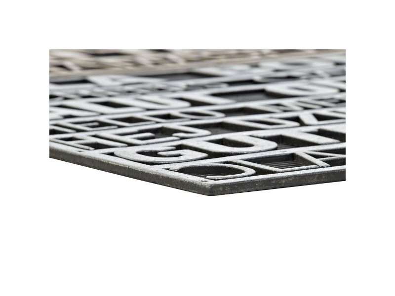 Изтривалка за Врата DKD Home Decor Сребрист Златен Гума 2 броя Град (75 x 45 x 0,5 cm) Изтривалка за Врата DKD Home Decor Сребрист Златен Гума 2 броя Град (75 x 45 x 0,5 cm)
