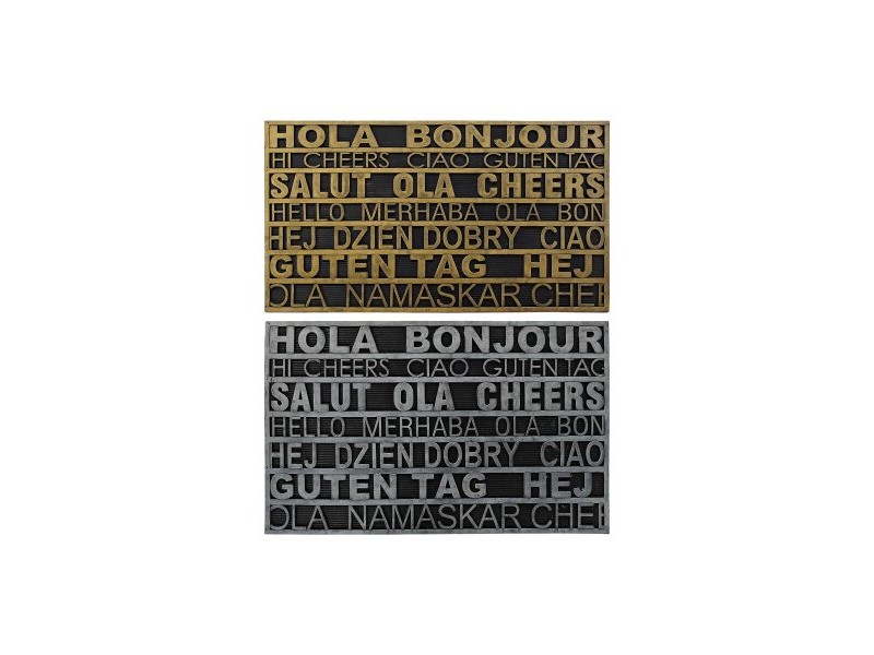 Изтривалка за Врата DKD Home Decor Сребрист Златен Гума 2 броя Град (75 x 45 x 0,5 cm) Изтривалка за Врата DKD Home Decor Сребрист Златен Гума 2 броя Град (75 x 45 x 0,5 cm)