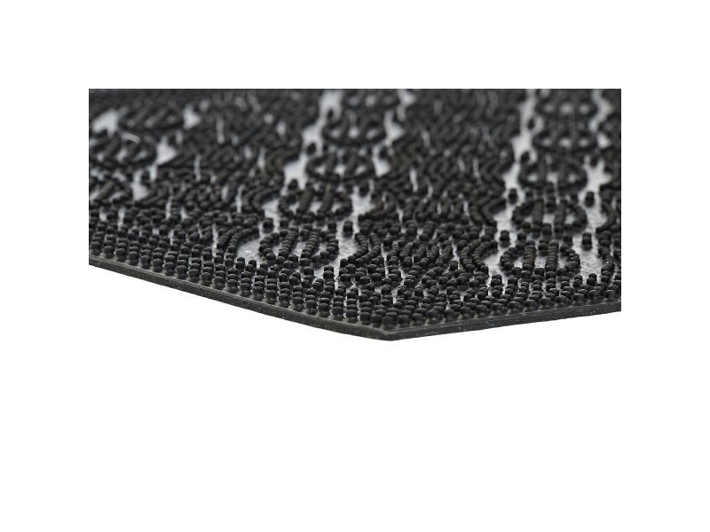 Изтривалка за Врата DKD Home Decor Черен Гума 2 броя (60 x 40 x 0,3 cm)