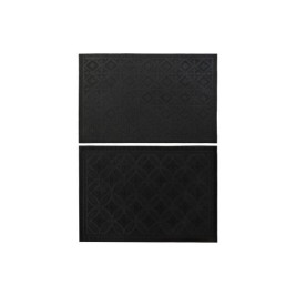 Изтривалка за Врата DKD Home Decor Черен Гума 2 броя (60 x 40 x 0,3 cm)