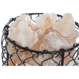 Ярка декорация DKD Home Decor Сол Черен Оранжев 15 W 17 x 17 x 17 cm